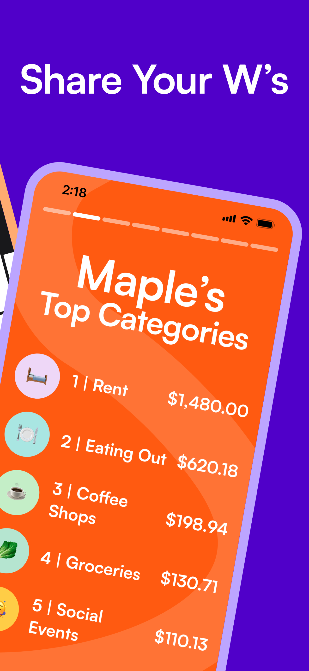 Maple Budget app screenshot 2